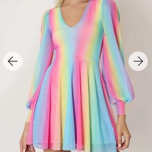 ISO Rainbow Icecream Romance Twirl Dress